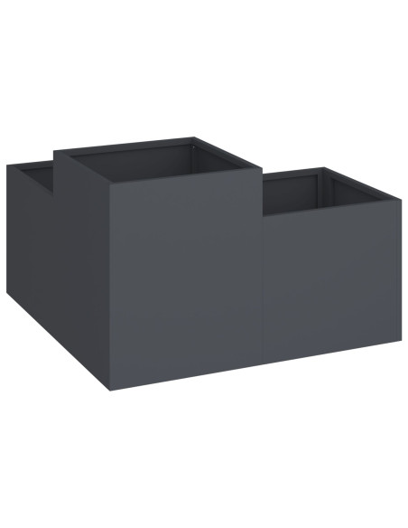Piantana da giardino  80x80x48 cm Acciaio Antracite