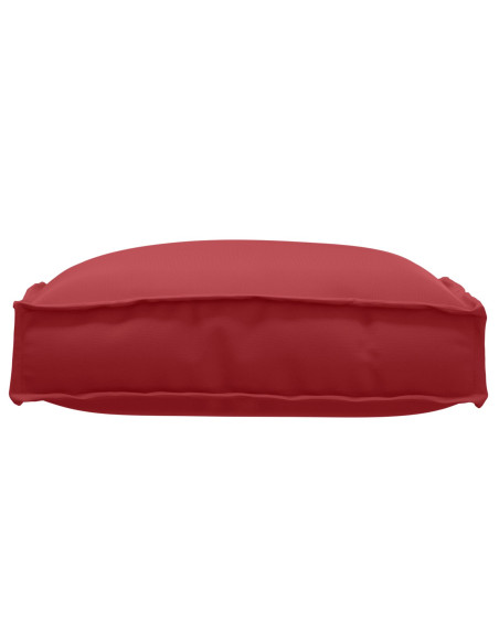 Cuscini per pallet  per seduta 2 pezzi Rosso Vino 40x40x8 cm Tessuto Oxford
