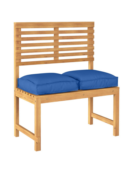 Cuscini per pallet  per seduta 2 pcs Blu reale 40x40x8 cm Tessuto Oxford