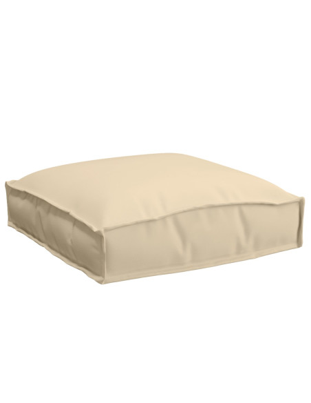 Cuscini per Pallet  Set di 4 Beige Poliestere 40 x 40 x 8 cm