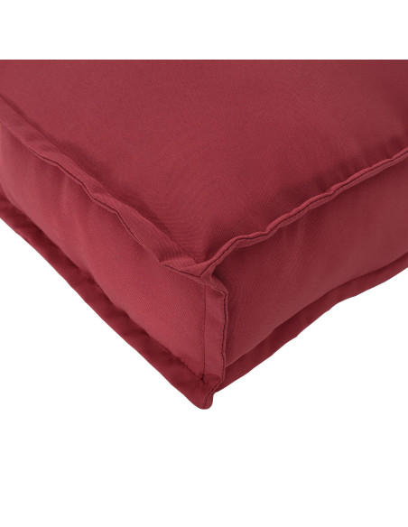Cuscini per Pallet  Set di 2 Rosso Borgogna Poliestere
