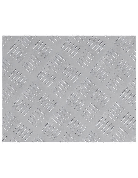 Pannelli in Alluminio a Fessura 2 pezzi Antiscivolo 50x40 cm