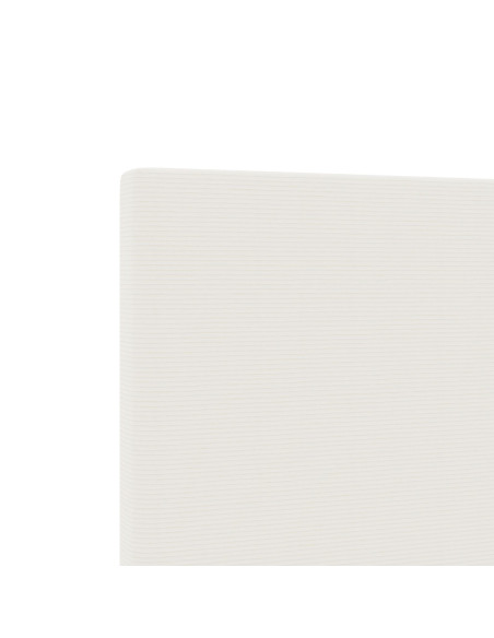 Testata LED Design Semplice  Crema 100 cm in Tessuto Corduroy