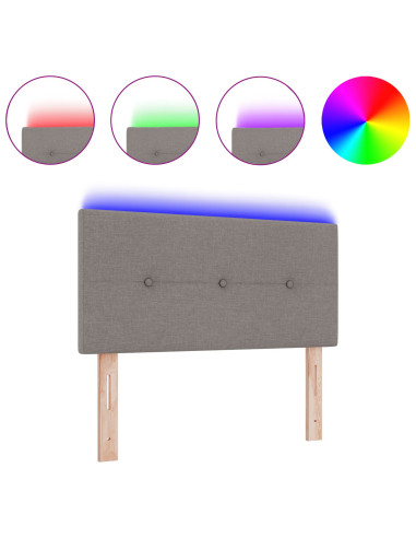 Testiera LED con luci a strisce a LED Talpa 80 cm Poliestere