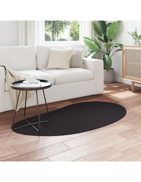 Tappeto  Nero 80x150 cm Poliestere Antiscivolo
