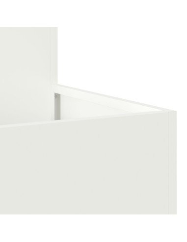 Vaso da giardino Bianco 100 x 100 x 48 cm Acciaio