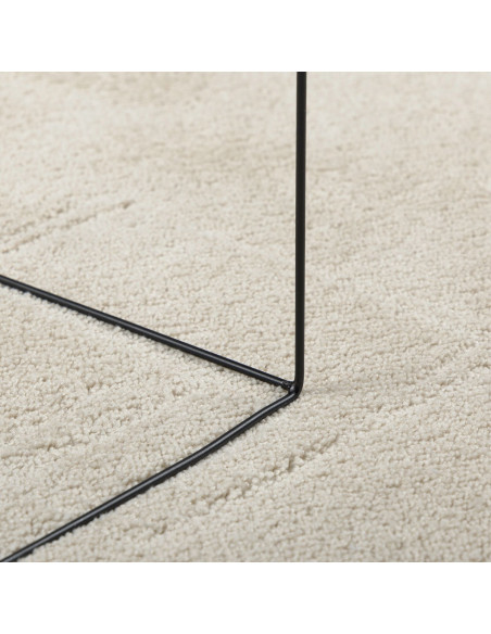 Tappeto  'HUARTE' a pelo corto, morbido e lavabile beige 120x170 cm