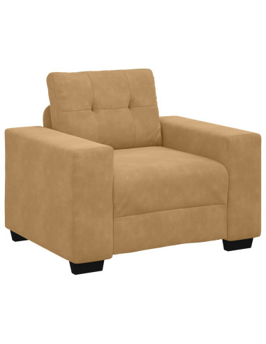 Set di divani 3 pcs Marrone 221 x 80 x 80 cm Velluto