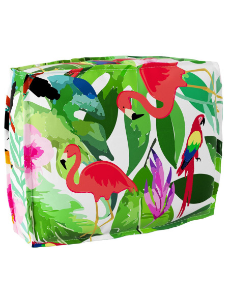 Cuscino Pallet  per Schienale Giungla Tropicale 50x40x12 cm Tessuto Oxford