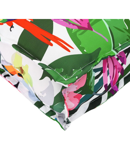 Cuscino Pallet  per Schienale Giungla Tropicale 50x40x12 cm Tessuto Oxford