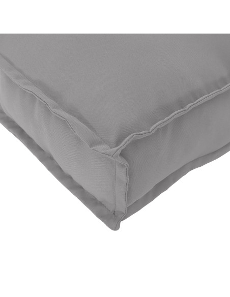 Cuscino per Pallet  per Sedia Grigio 60x60x12 cm Tessuto Oxford