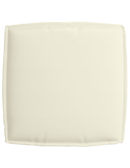 Cuscino per Pallet  da Seduta Panna 60 x 60 x 12 cm Tessuto Oxford