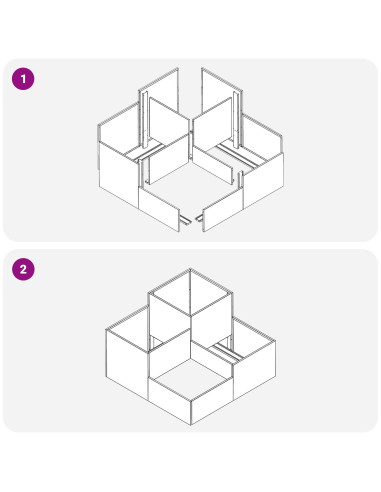 Vaso da giardino Bianco 100 x 100 x 60 cm Acciaio