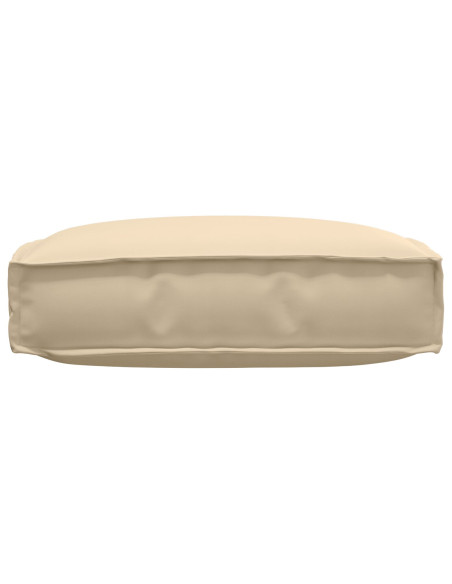 Cuscino per Pallet  per Sedia Beige 60x60x12 cm Tessuto Oxford