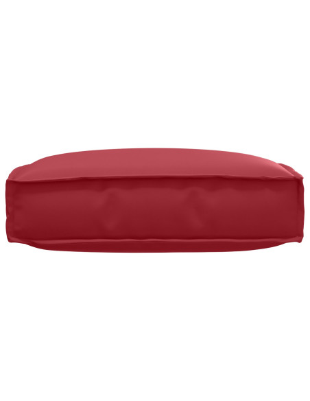 Cuscino per Pallet per Seduta Rosso Borgogna 60x60x12 cm Tessuto Oxford