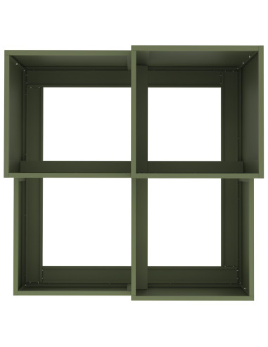 Vaso da giardino Oliver verde 100 x 100 x 60 cm Acciaio