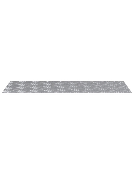 Piastre in Alluminio con Finitura a Rombo 4 pezzi Antiscivolo 80x30 cm