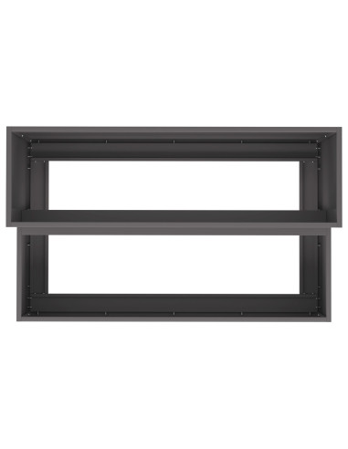 Vaso da giardino Nero 100 x 60 x 45 cm