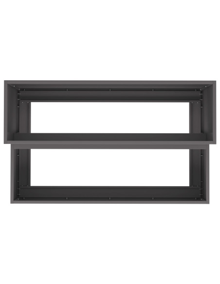 Vaso da giardino Nero 100 x 60 x 45 cm