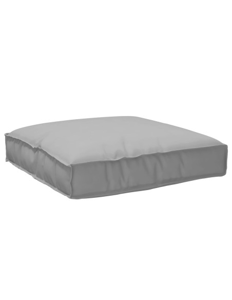Cuscino per Pallet  per Seduta Grigio 80x80x12 cm in Tessuto Oxford