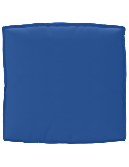 Cuscino Pallet  per Sedia Blu Reale 80x80x12 cm Tessuto Oxford