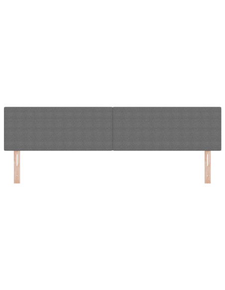 Testata LED Design Semplice Grigio Chiaro 100 cm in Tessuto di Corduroy