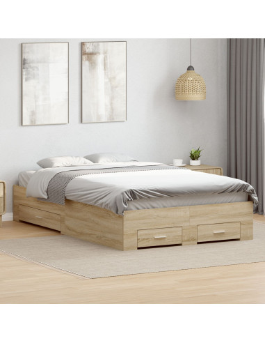 Struttura del letto Marrone 120 x 200 cm Legno multistrato