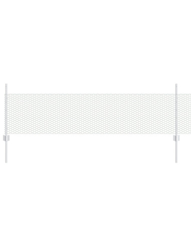 Recinzione con Posto Argento 0,5 x 25 m Acciaio