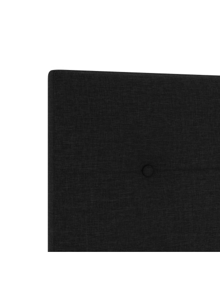 Testiera  Button Tufted Nera 200 cm Tessuto