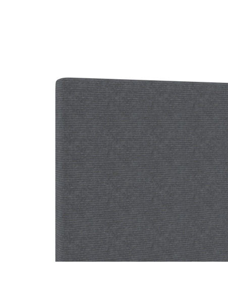 Testiera LED Design Semplice Grigio Scuro 80 cm Tessuto Corduroy di