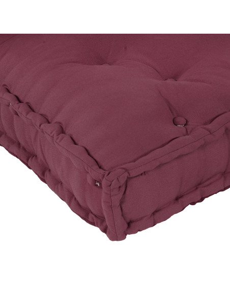 Cuscino per Divano a Pallet  con Braccioli e Schienale in Tessuto Rosso