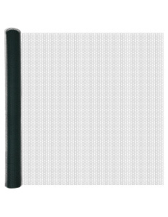 Recinzione con Posto Verde 1,5 x 50 m Acciaio e PVC 2