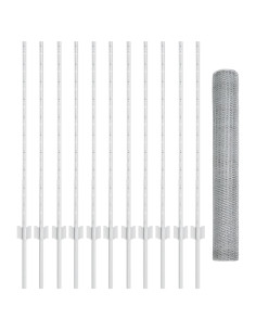 Recinzione con Posto Argento 1 x 25 m Acciaio 2