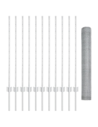 Recinzione con Posto Argento 1 x 25 m Acciaio