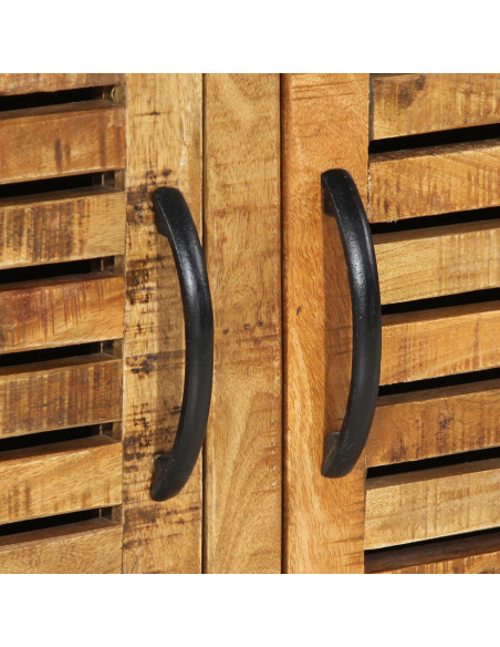 Panchina vitaXL 110x38x45 cm Legno Massello di Mango Grezzo