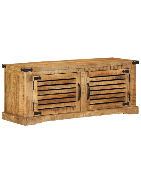 Panchina vitaXL 110x38x45 cm Legno Massello di Mango Grezzo
