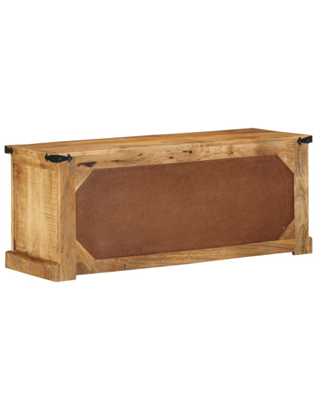 Panchina vitaXL 110x38x45 cm Legno Massello di Mango Grezzo