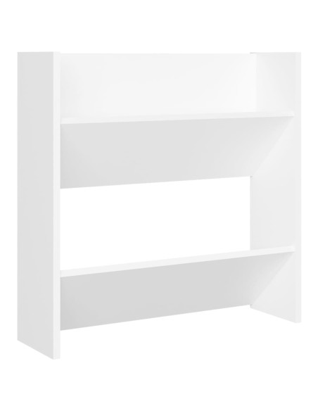 Scarpiere a Muro Bianche 60x18x60 cm in Legno Multistrato
