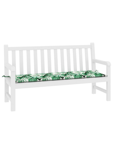 Cuscino per Panchina Foglia Motivo a foglia 150 x 50 x 3 cm