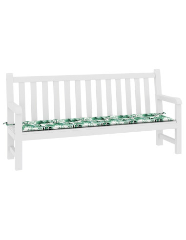 Cuscino per Panchina Foglia Motivo Foglia 200 x 50 x 3 cm