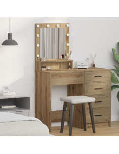 Tavolo da Trucco Rovere artigianale 50 x 41 x 135 cm 2