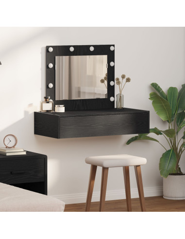 Tavolo da Trucco Nero 83 x 40 x 70 cm Legno multistrato