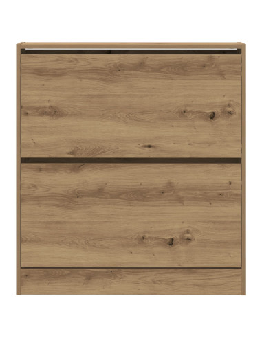 Mobile per scarpe con lo scaffale Rovere fumé 80 x 21 x 87,5 cm