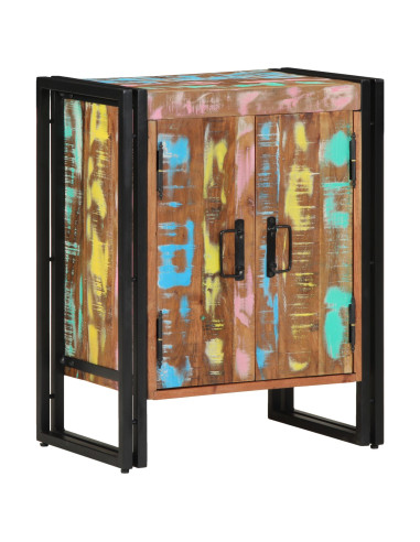 Mobile per scarpe Multicolore Legno massello di recupero