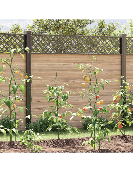 Supporto per piante 20 pcs Verde 110 x 0.6 x 0.6 cm Acciaio