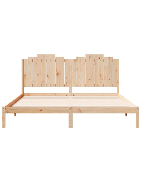 Giroletto Extra Lungo senza Materasso 180x210 cm Legno Massello