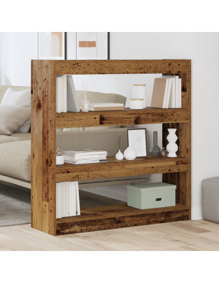 Mobile Libreria/Divisore - Legno rustico - 100x30x103cm - Legno ingegnerizzato