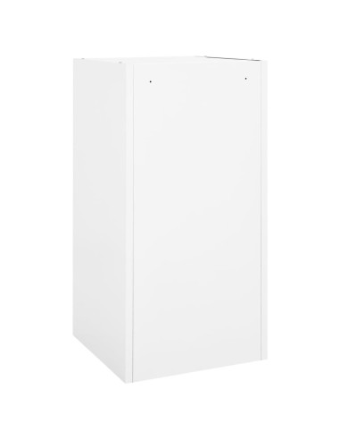 Armadio Porta Sella Bianco 53x53x105 cm in Acciaio