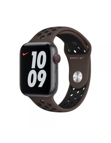 Apple MJ6M3ZM/A accessorio indossabile intelligente Band Nero, Marrone Fluoroelastomero
