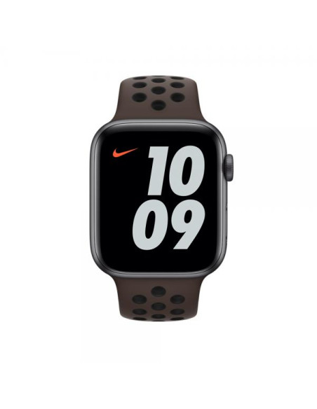 Apple MJ6M3ZM/A accessorio indossabile intelligente Band Nero, Marrone Fluoroelastomero